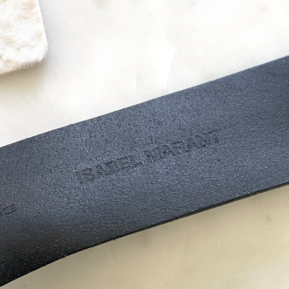 Isabel Marant Dara Black Leather Belt, Size M - Picture 4 of 17